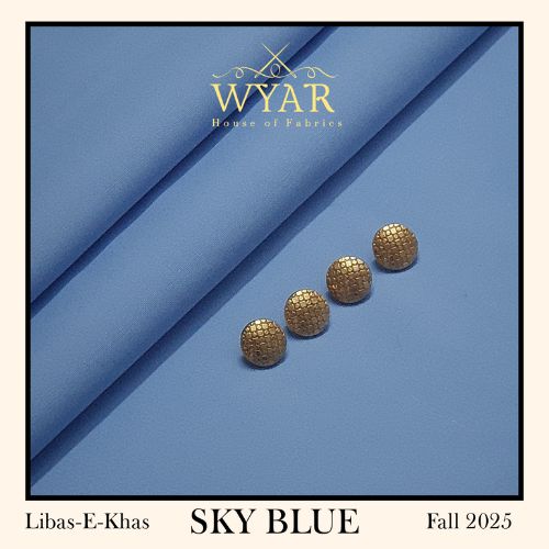 Sky Blue wyar premium wash n wear fabric