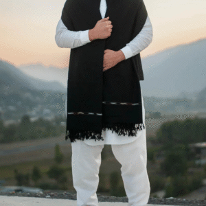 Black Men Shawl wyar fabric