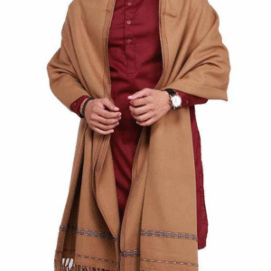 brown men shawl wyar fabric