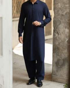 Navy Blue wyar ready to wear fabric